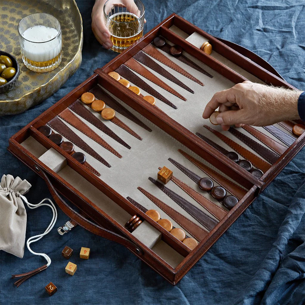 Leather Backgammon Set - Image 2