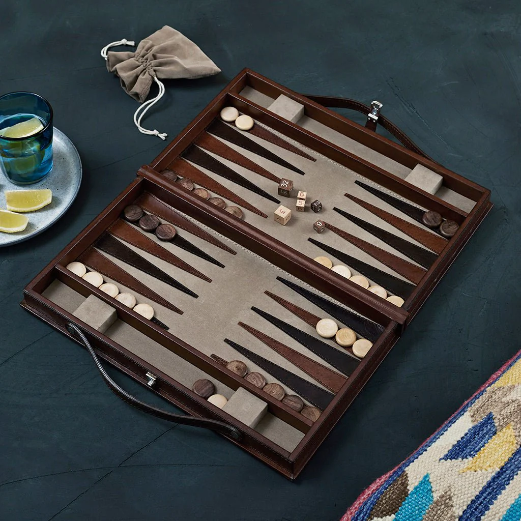 Leather Backgammon Set - Image 4