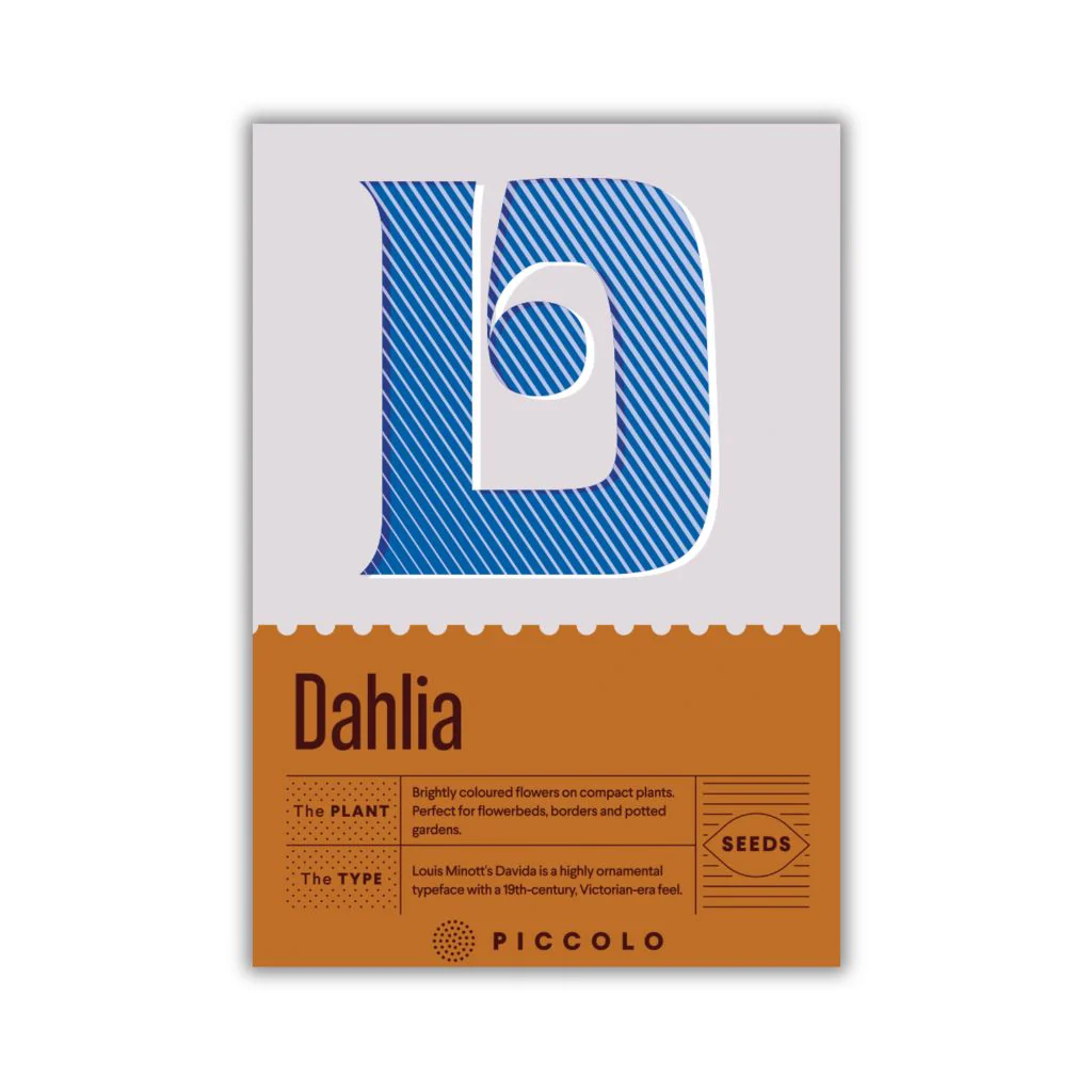 Botanical Alphabet Seed Packet - D