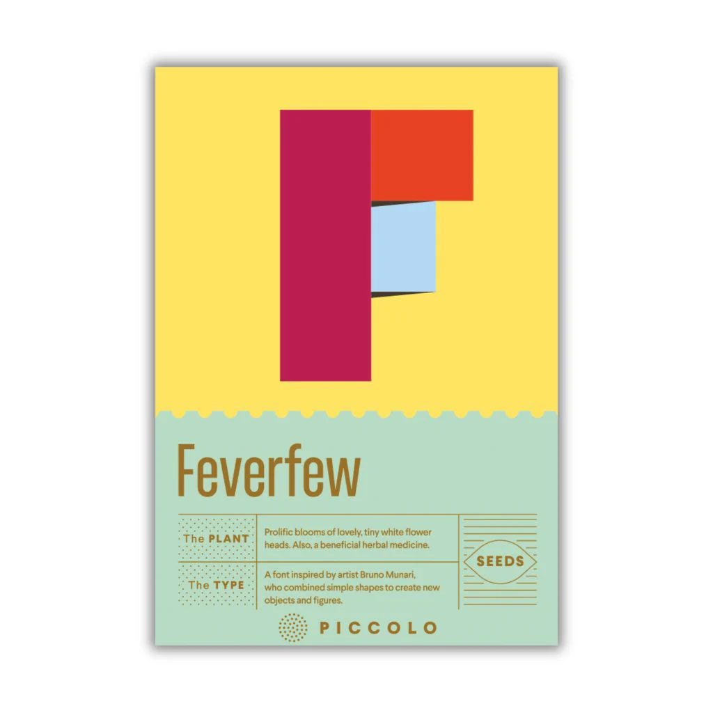 Botanical Alphabet Seed Packet - F