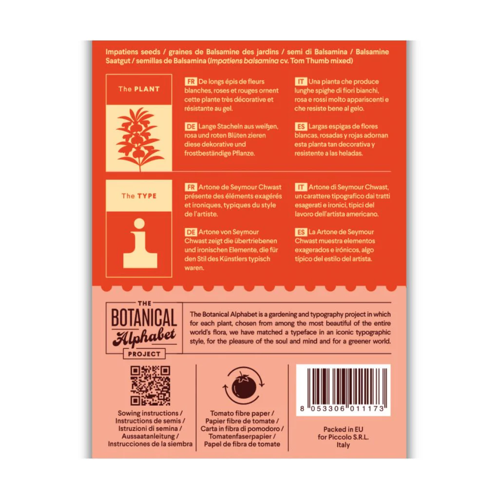 Botanical Alphabet Seed Packet - I - Image 2