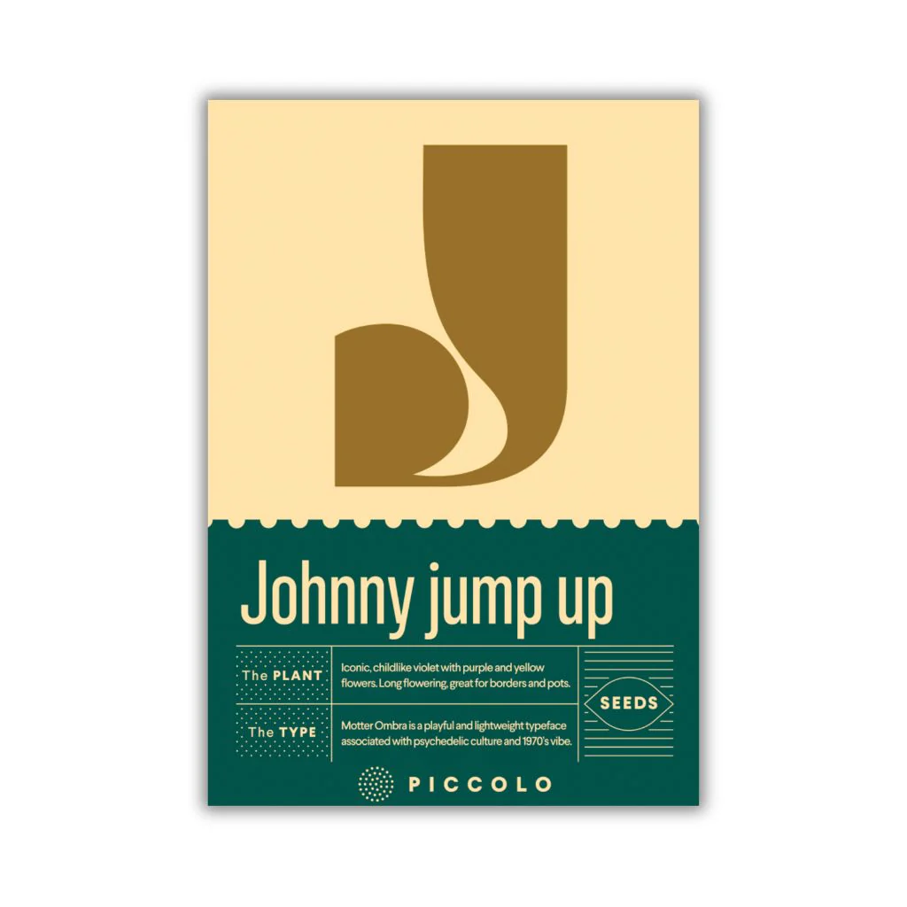 Botanical Alphabet Seed Packet - J