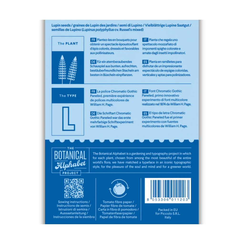 Botanical Alphabet Seed Packet - L - Image 2