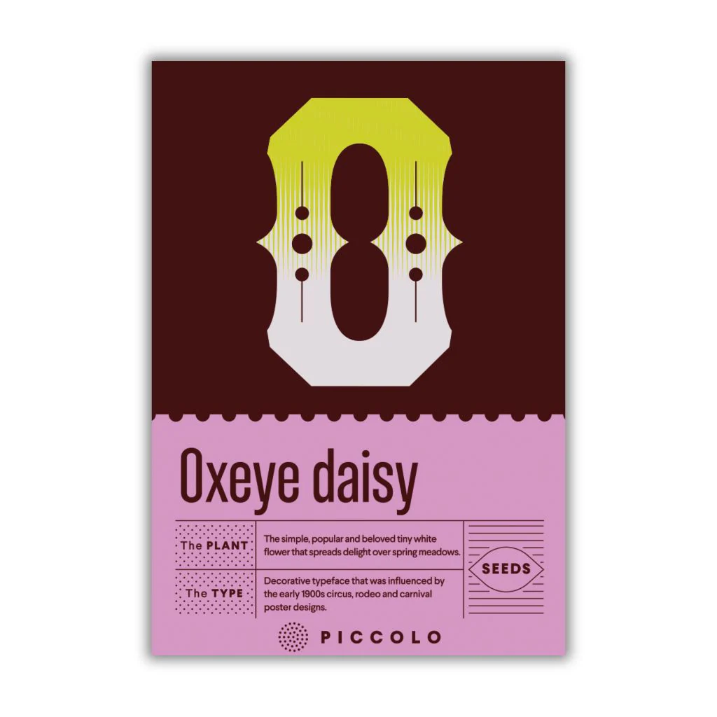 Botanical Alphabet Seed Packet - O