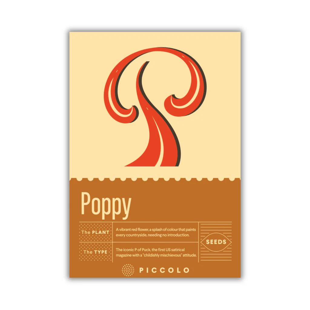 Botanical Alphabet Seed Packet - P