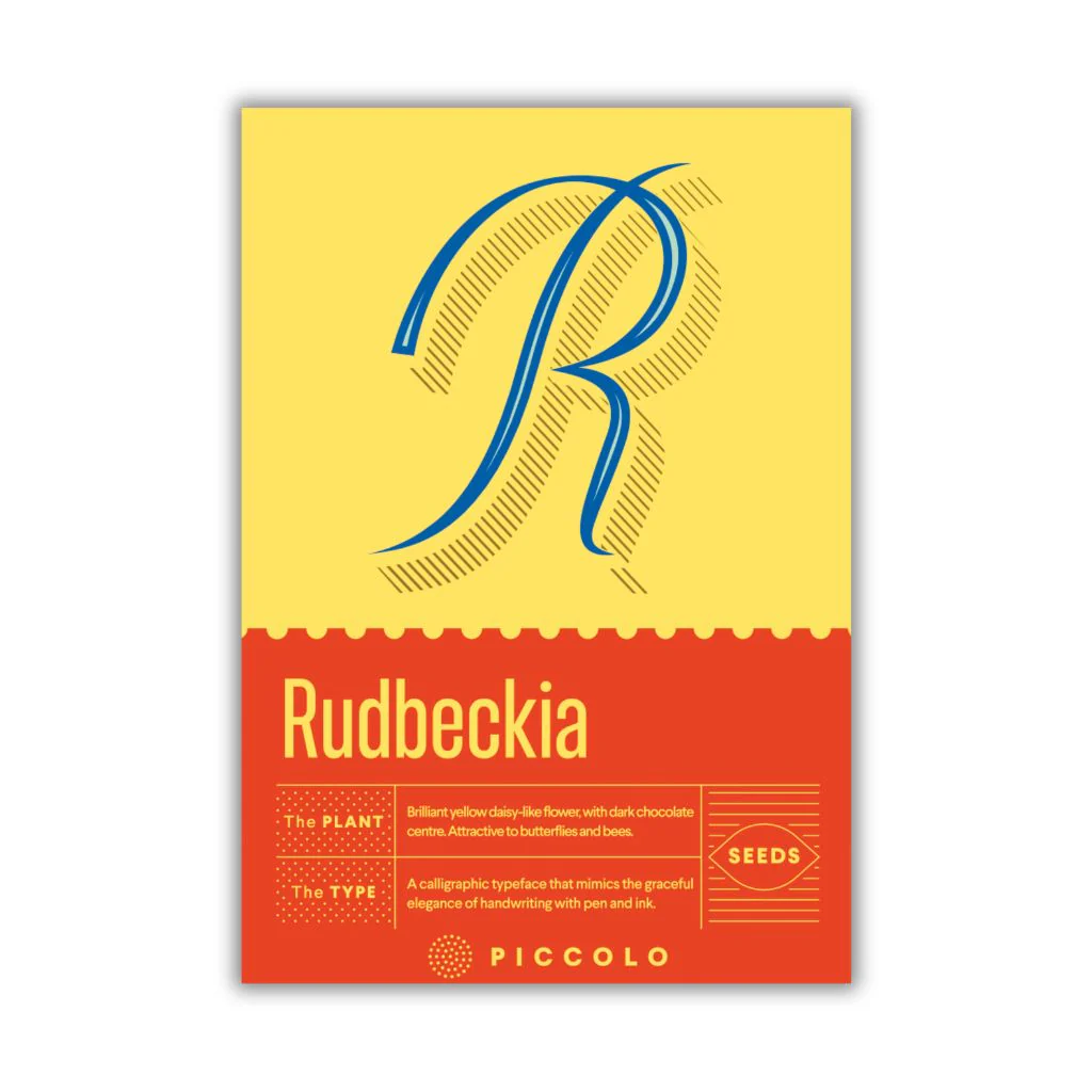 Botanical Alphabet Seed Packet - R