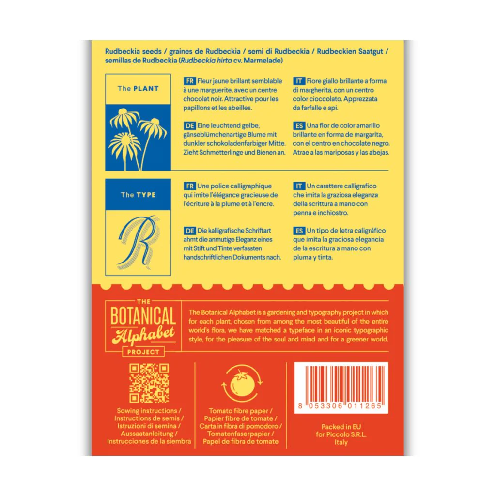 Botanical Alphabet Seed Packet - R - Image 2