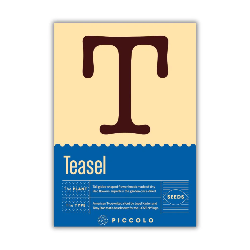 Botanical Alphabet Seed Packet - T