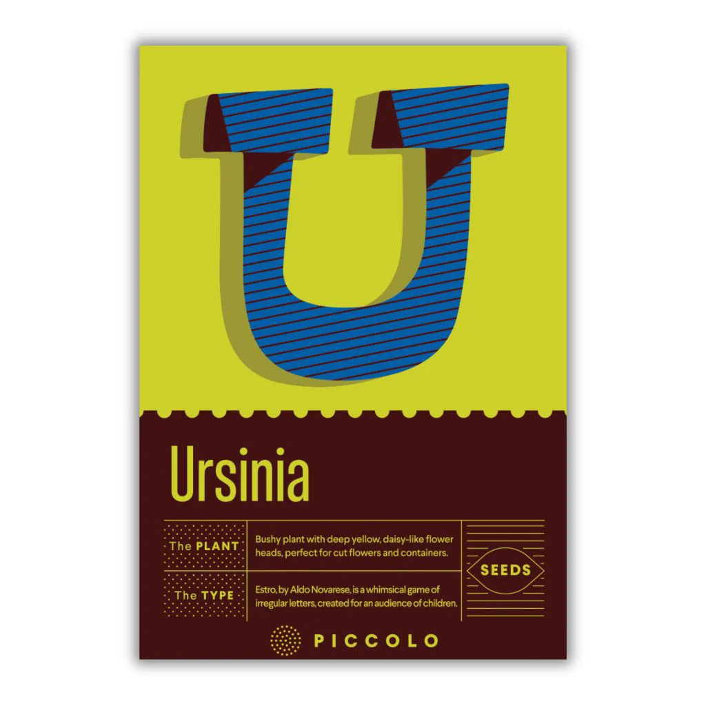 Botanical Alphabet Seed Packet - U