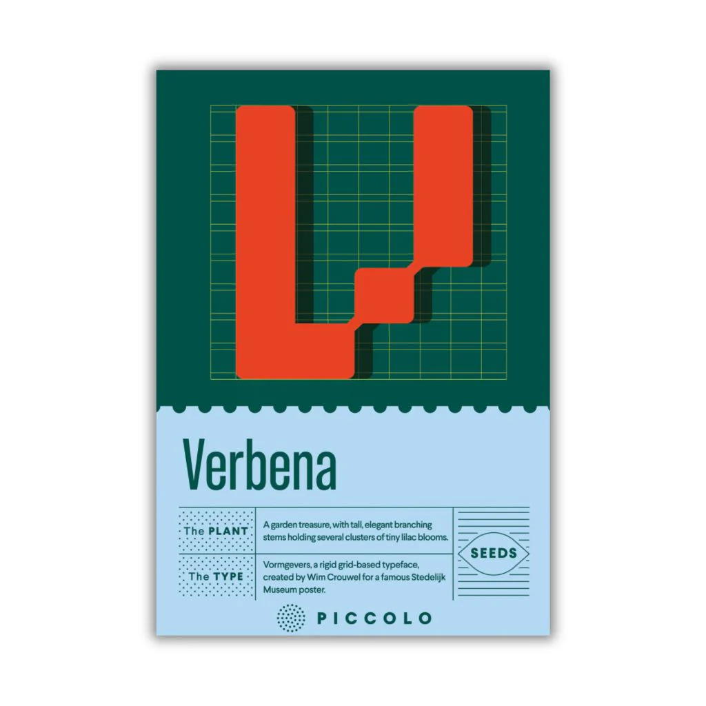 Botanical Alphabet Seed Packet - V