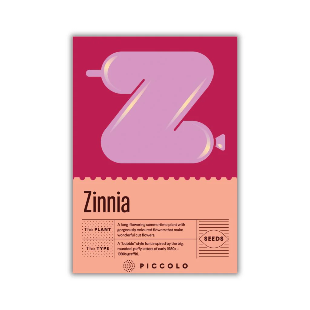 Botanical Alphabet Seed Packet - Z
