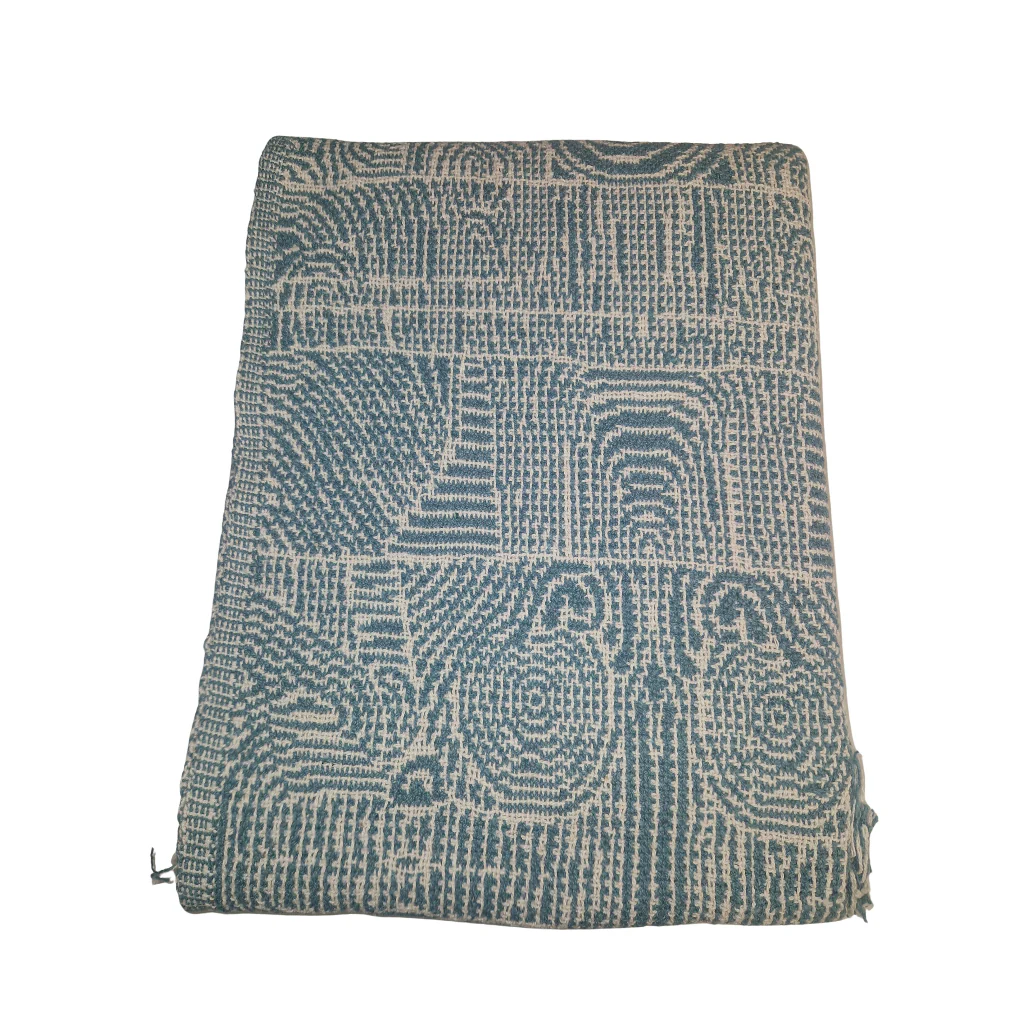Bresso Throw - Sea Green