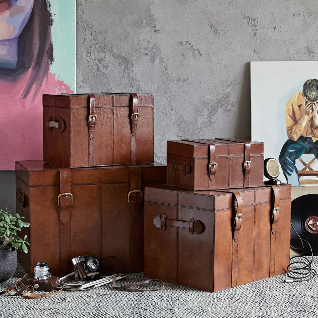 Leather Cabin Trunk - Image 5