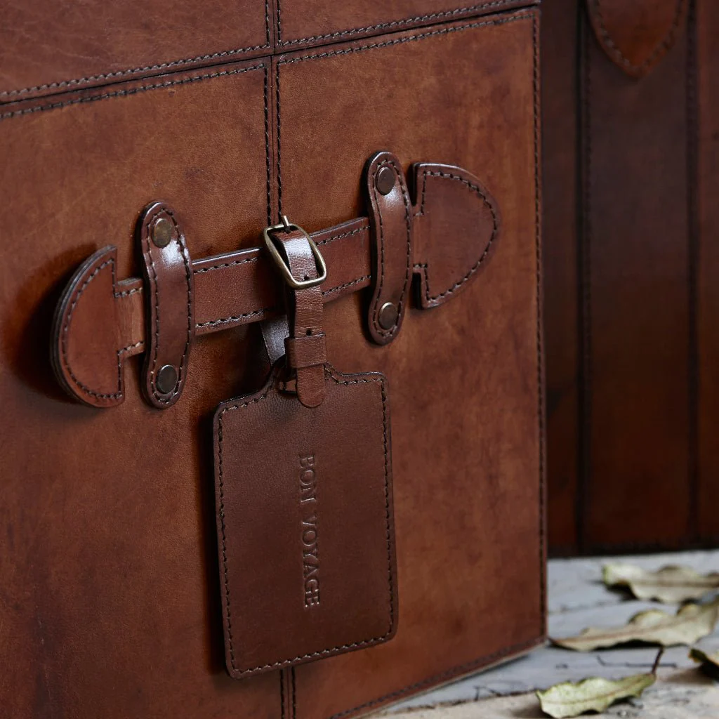 Leather Cabin Trunk - Image 6