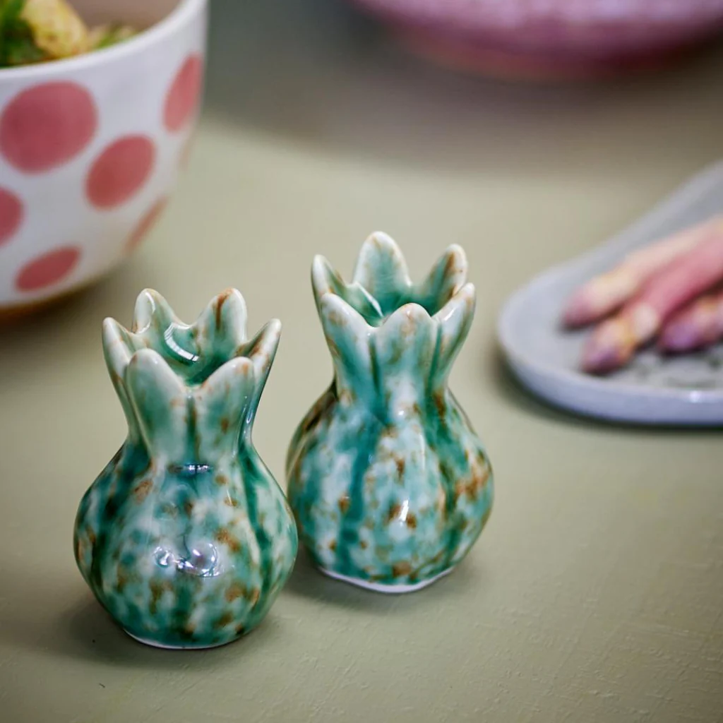 Cyrill Salt and Pepper Shaker Set - Green
