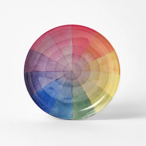 Enamel Printed Tray - Vintage Colour Wheel - Image 2