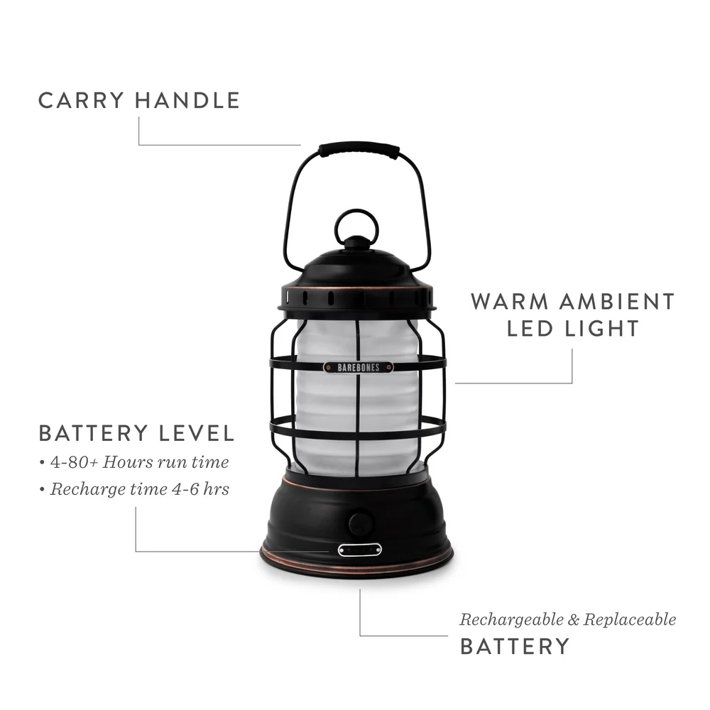 Forest LED Portable Lantern - Vintage White - Image 10
