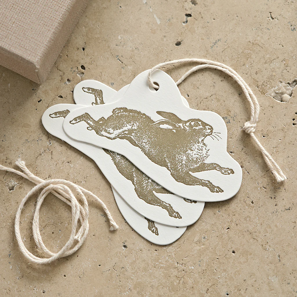 Hare Gift Tag - Pack of Three