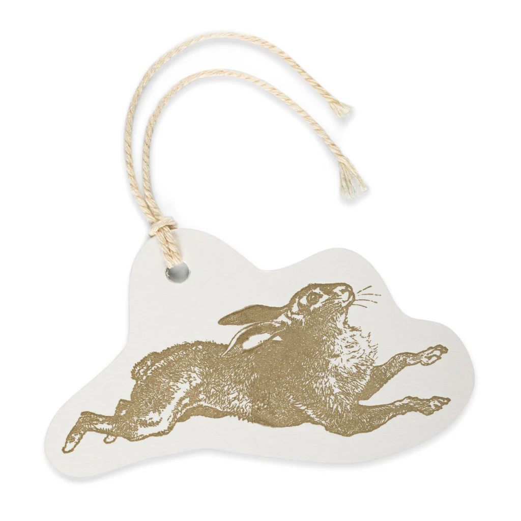 Hare Gift Tag - Pack of Three - Image 2