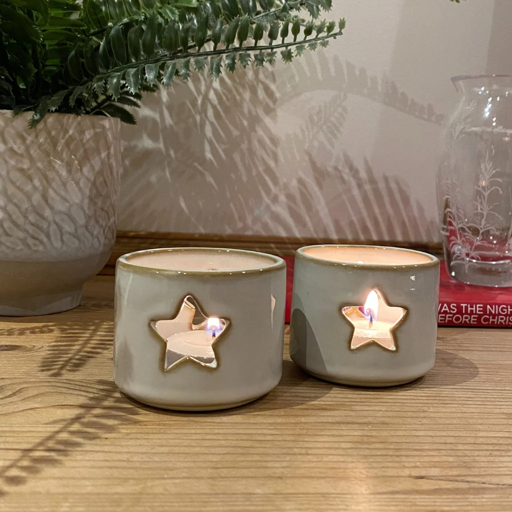 Ithaca Star Tealight Holders Set of 2 - Image 4