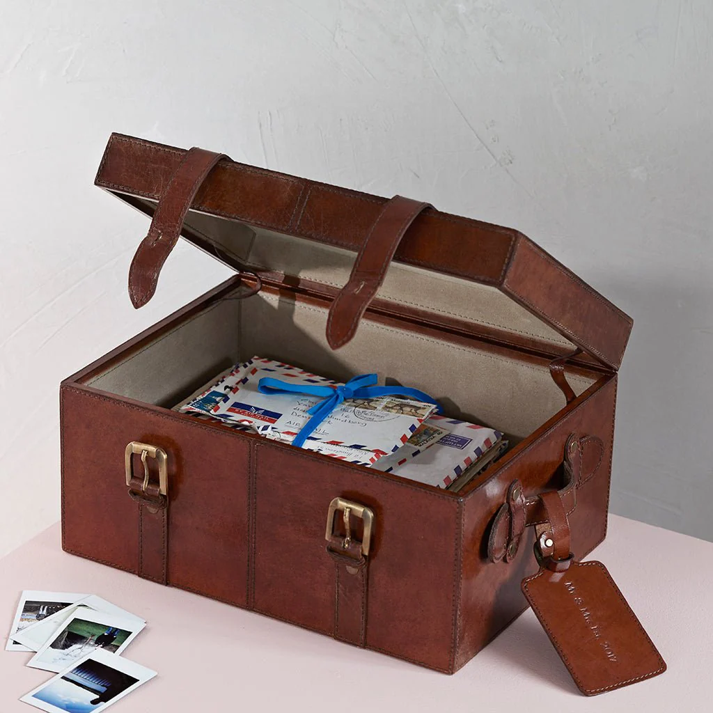 Leather Keepsake Trunk - Image 7