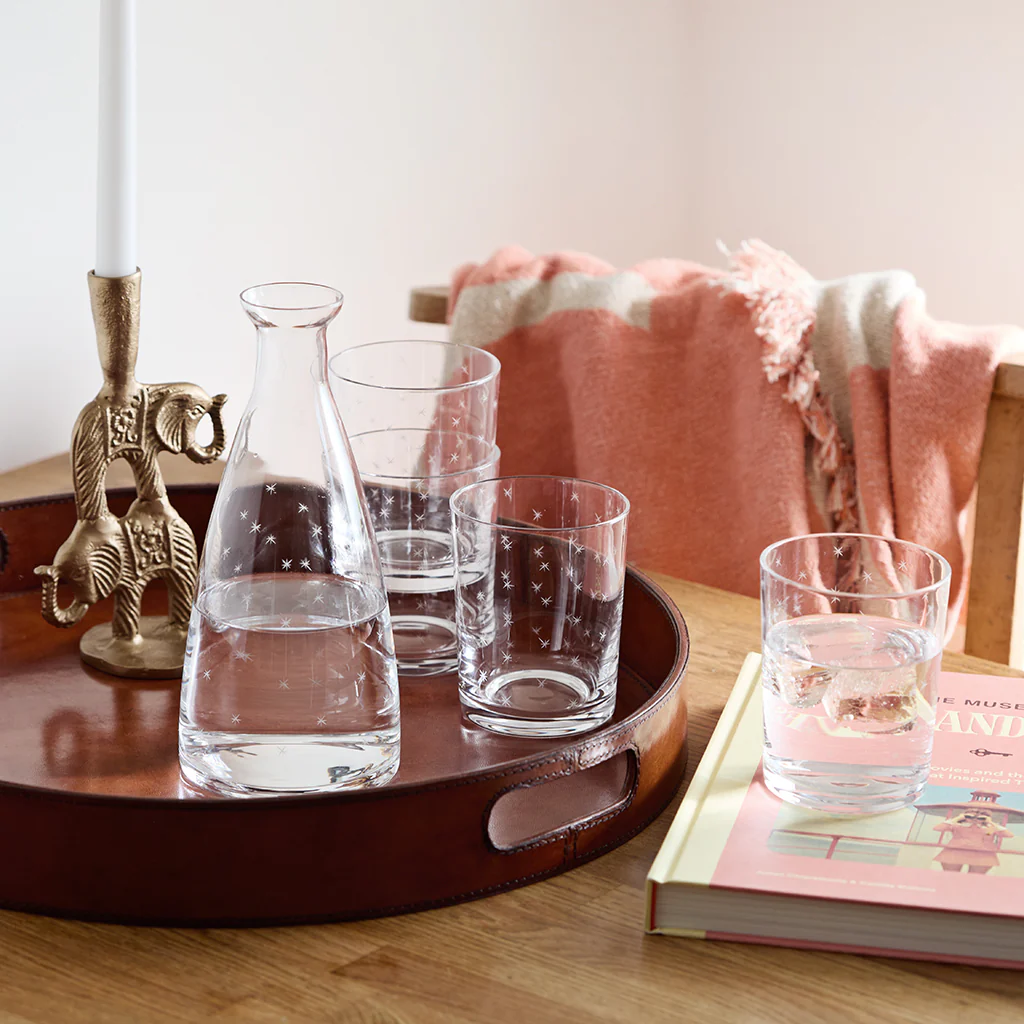 Lead Free Crystal Table Carafe - Star Design - Image 3