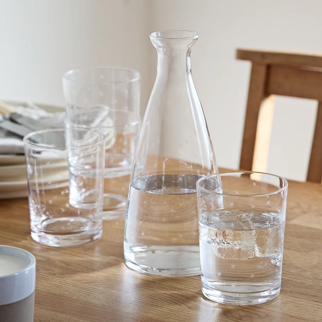 Lead Free Crystal Table Carafe - Star Design - Image 4