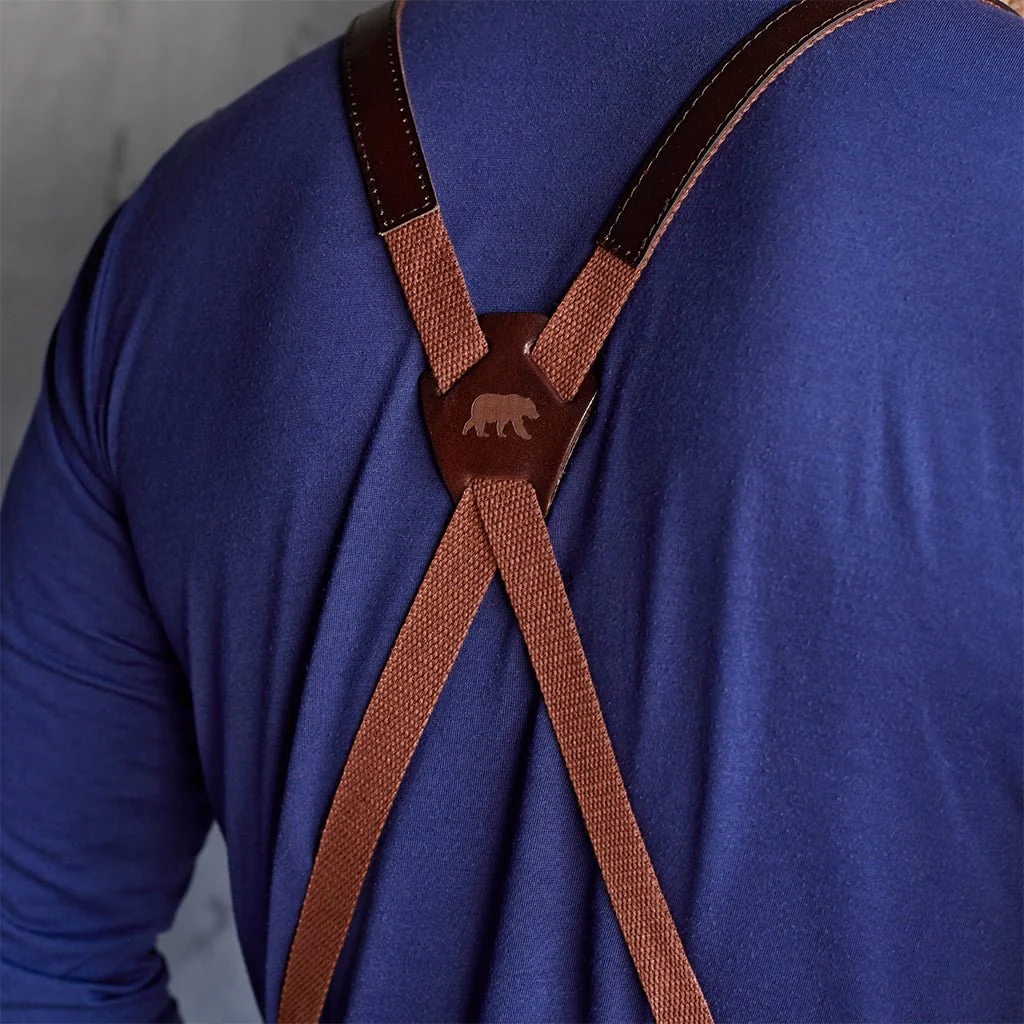 Waxed Canvas & Leather Apron - Image 5