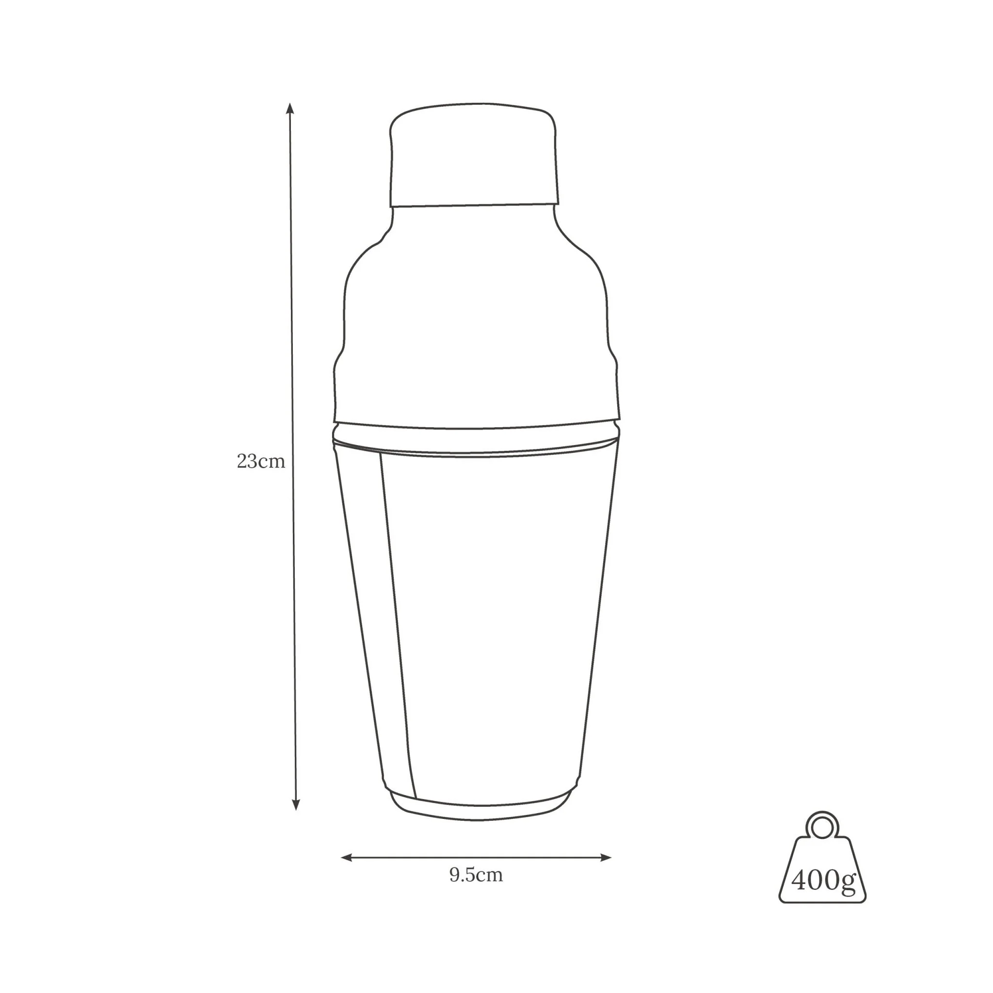 Leather Cocktail Shaker - Conker - Image 6