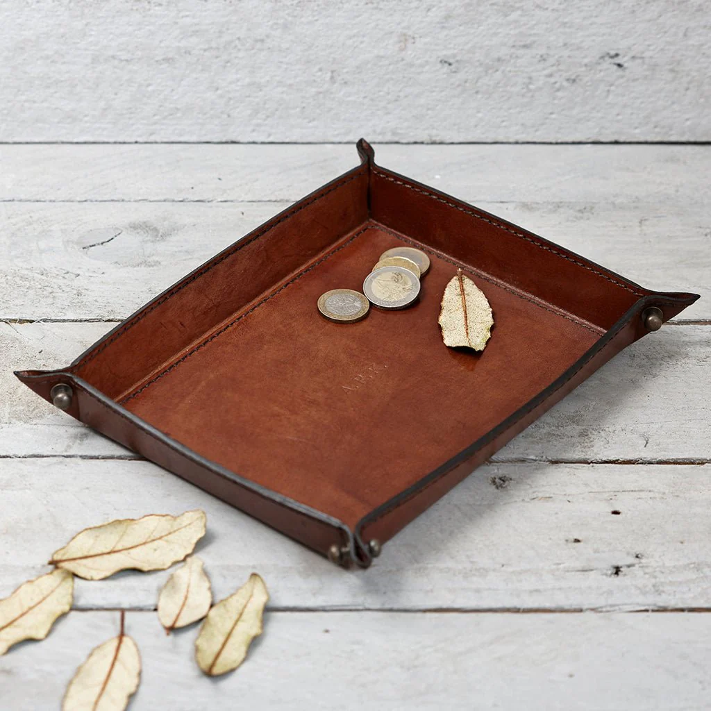 Leather Coin Tray - Personalise The Centre - Image 4