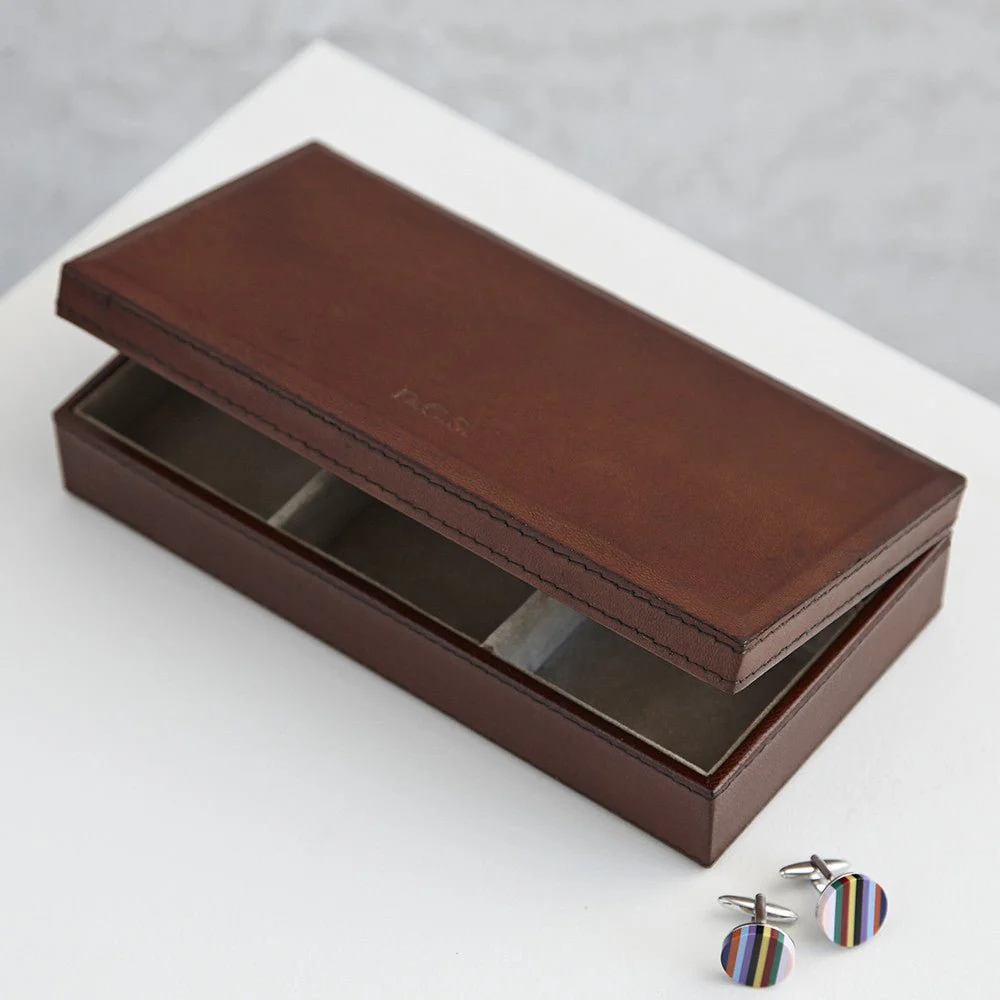 Leather Cufflink Box- For Shirt Essentials - Image 5