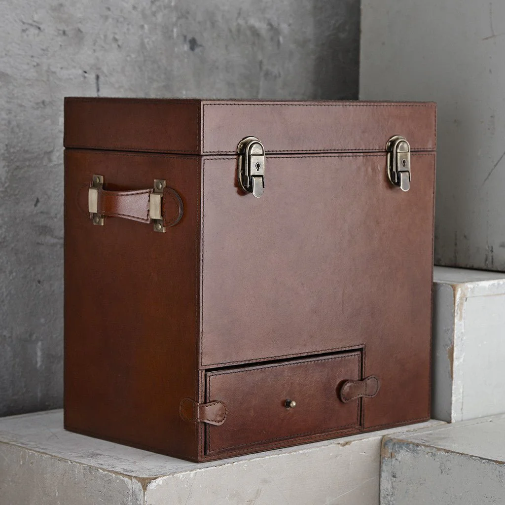 Leather Drinks Box - Integral Ice Bucket - Image 5