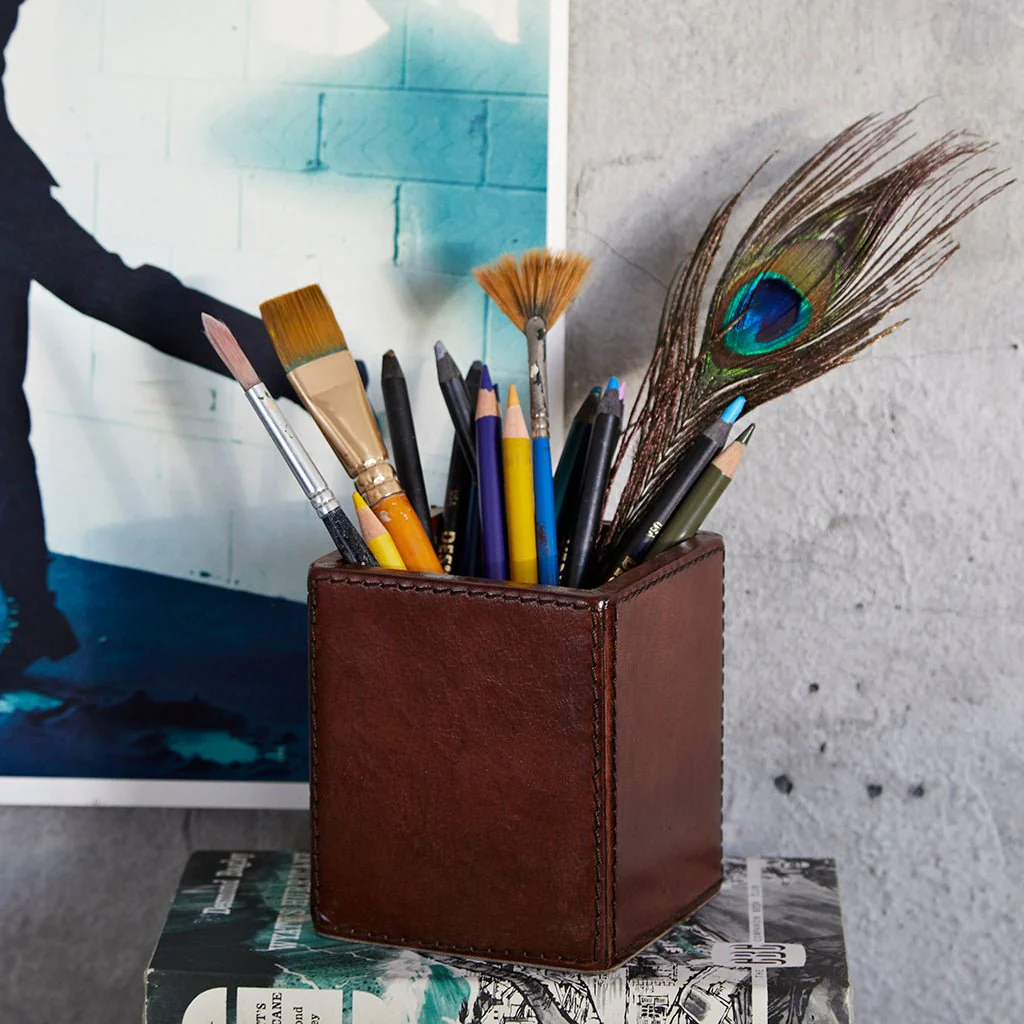 Leather Hall Desk Set - Image 3