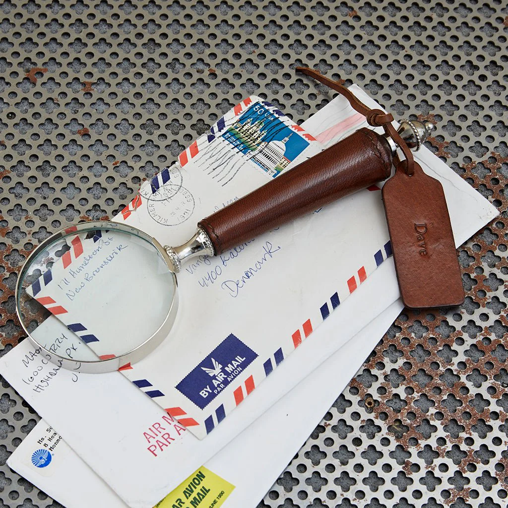 Leather Handled Magnifying Glass - Image 3