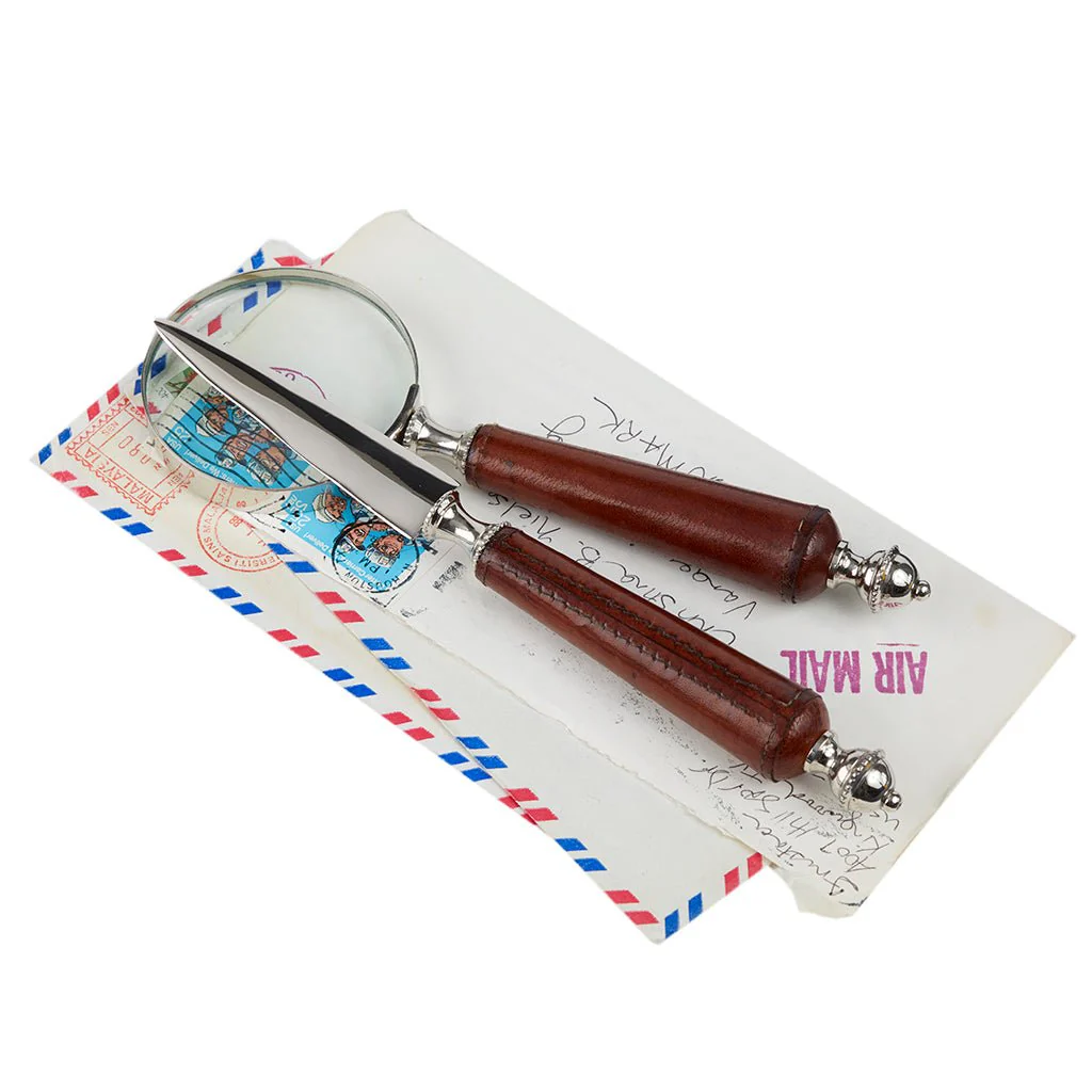 Leather Handled Magnifying Glass - Image 6