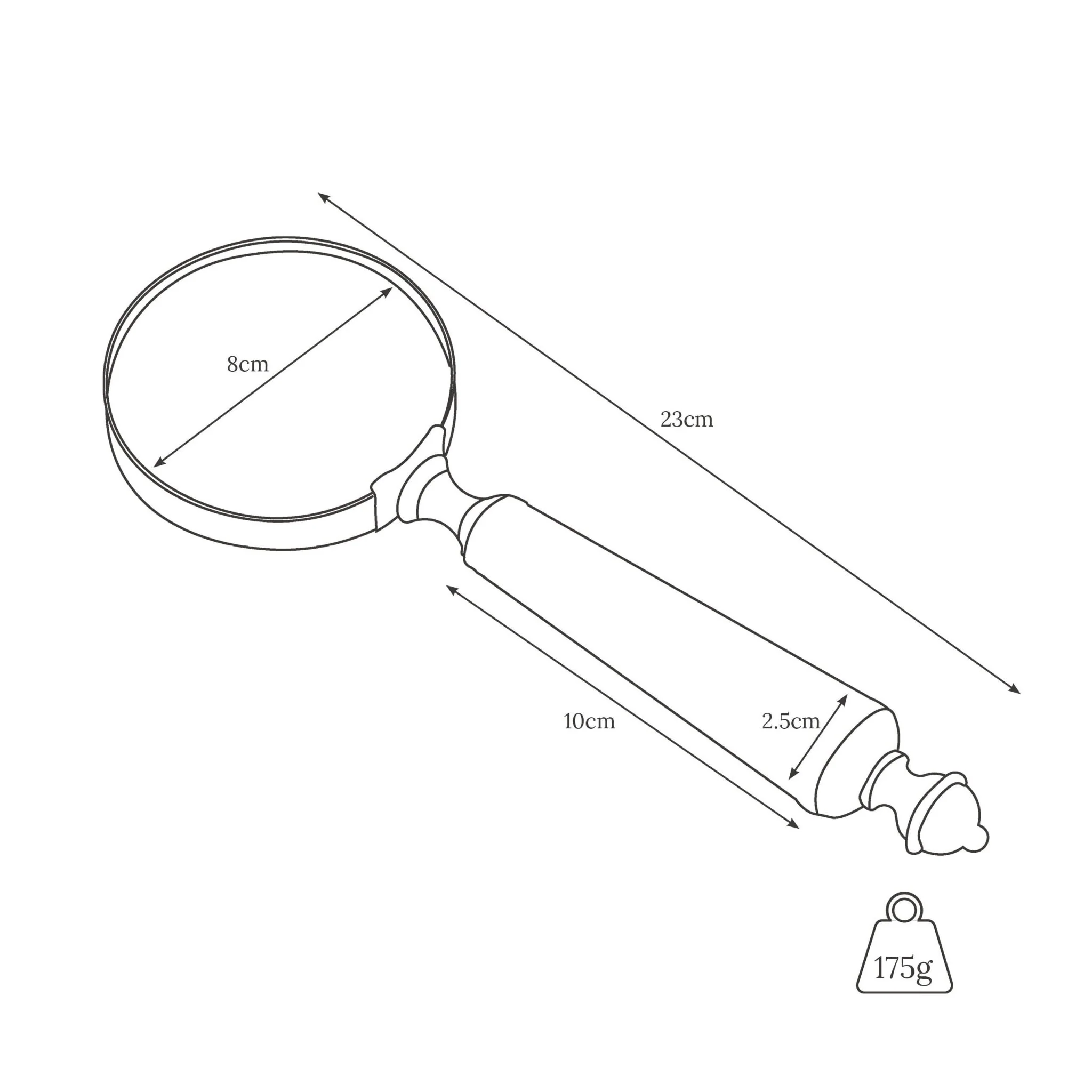 Leather Handled Magnifying Glass - Image 7