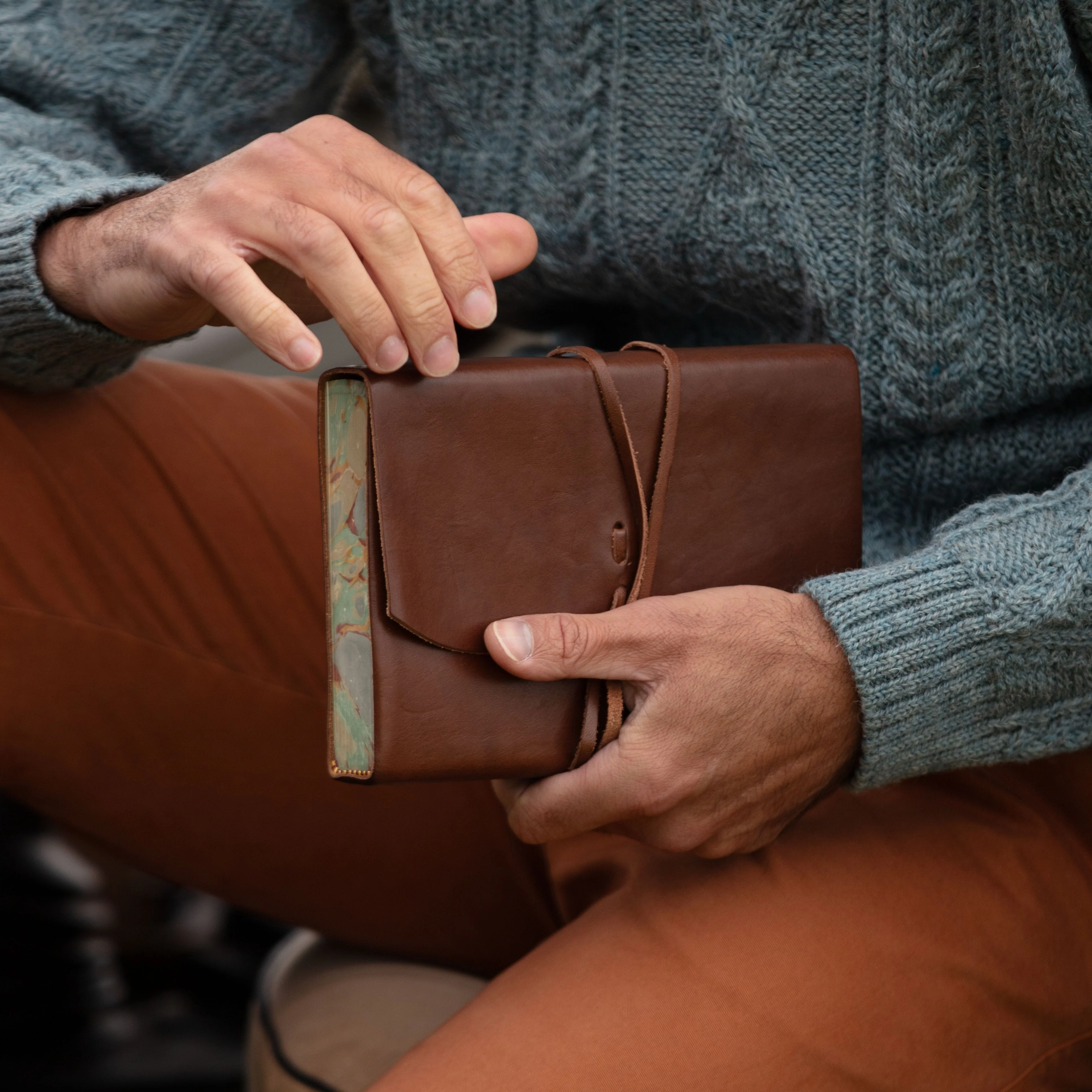 Leather Journal - Chocolate - Image 2