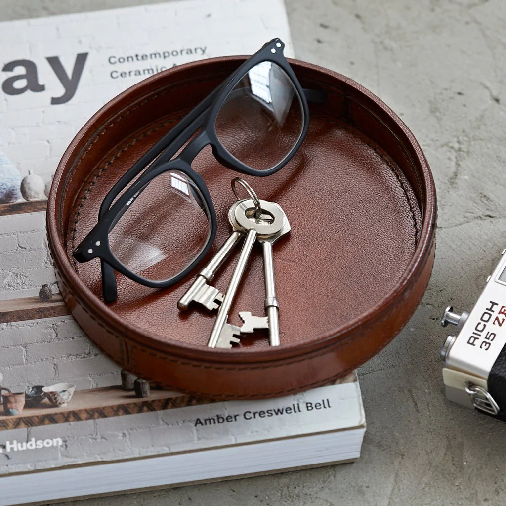 Leather Key Tray