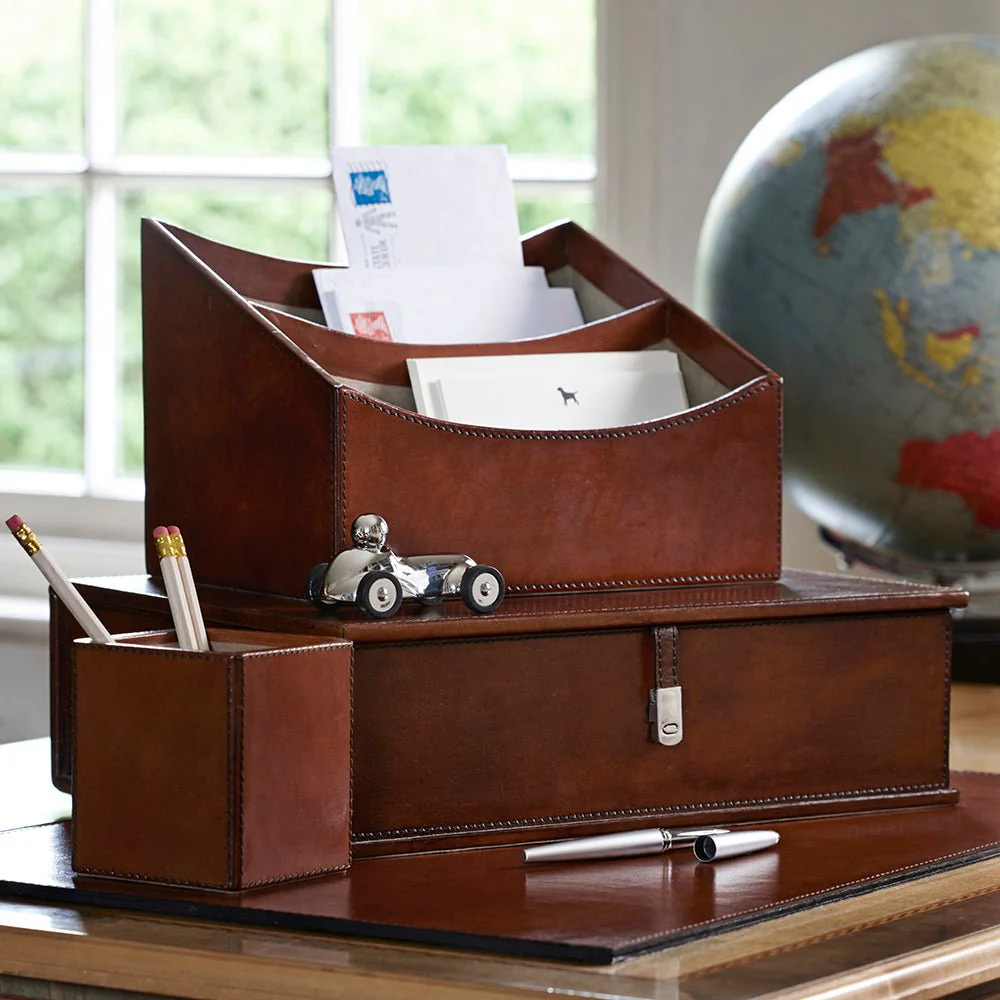 Leather Letter Rack - Image 4