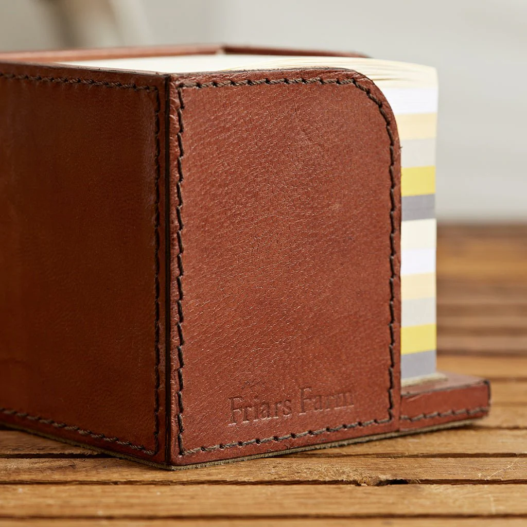 Leather Memo Block Holder Complete With Memo Note Block - Image 2