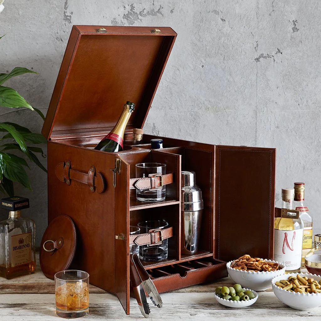 Leather Mixology Box