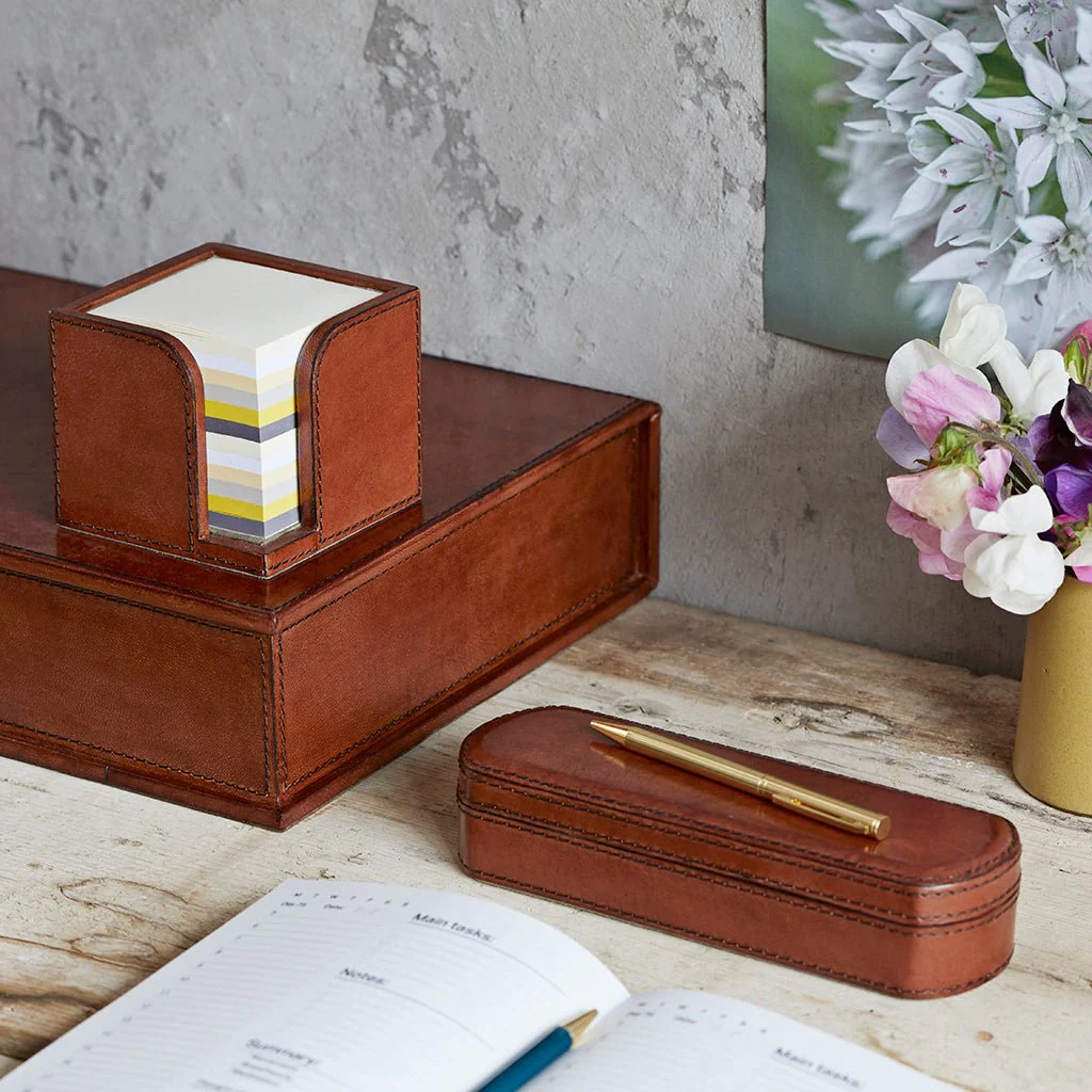 Leather Pen Box For Two - Image 4
