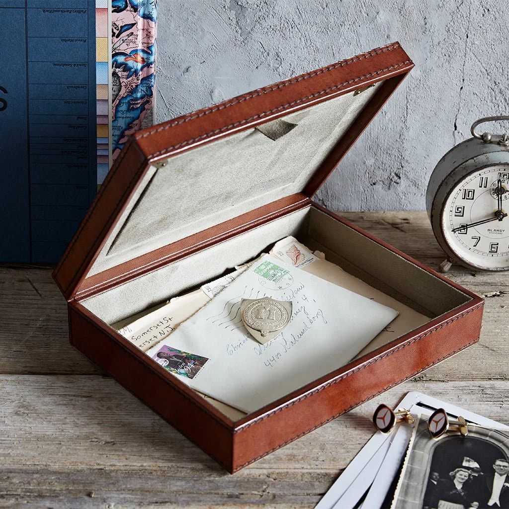 Leather Photo Memorabilia Box - Image 2