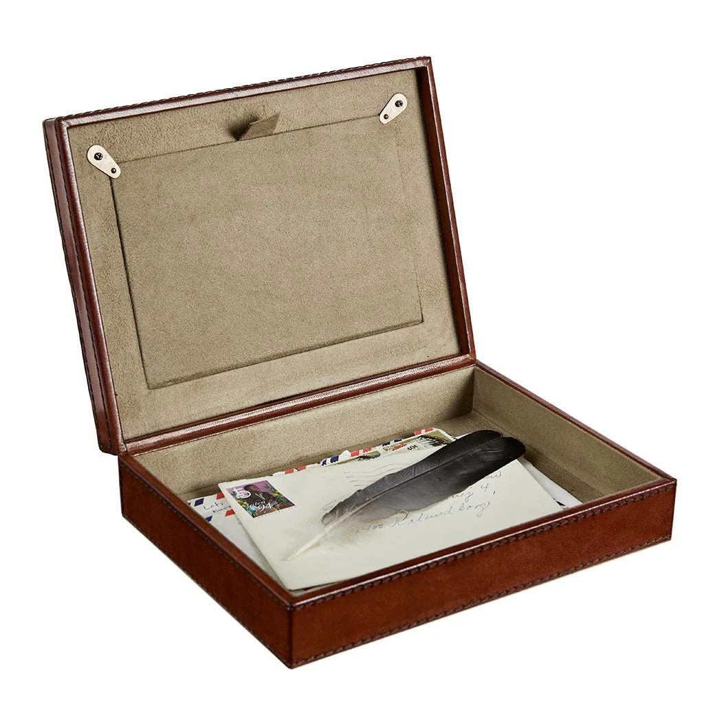 Leather Photo Memorabilia Box - Image 4