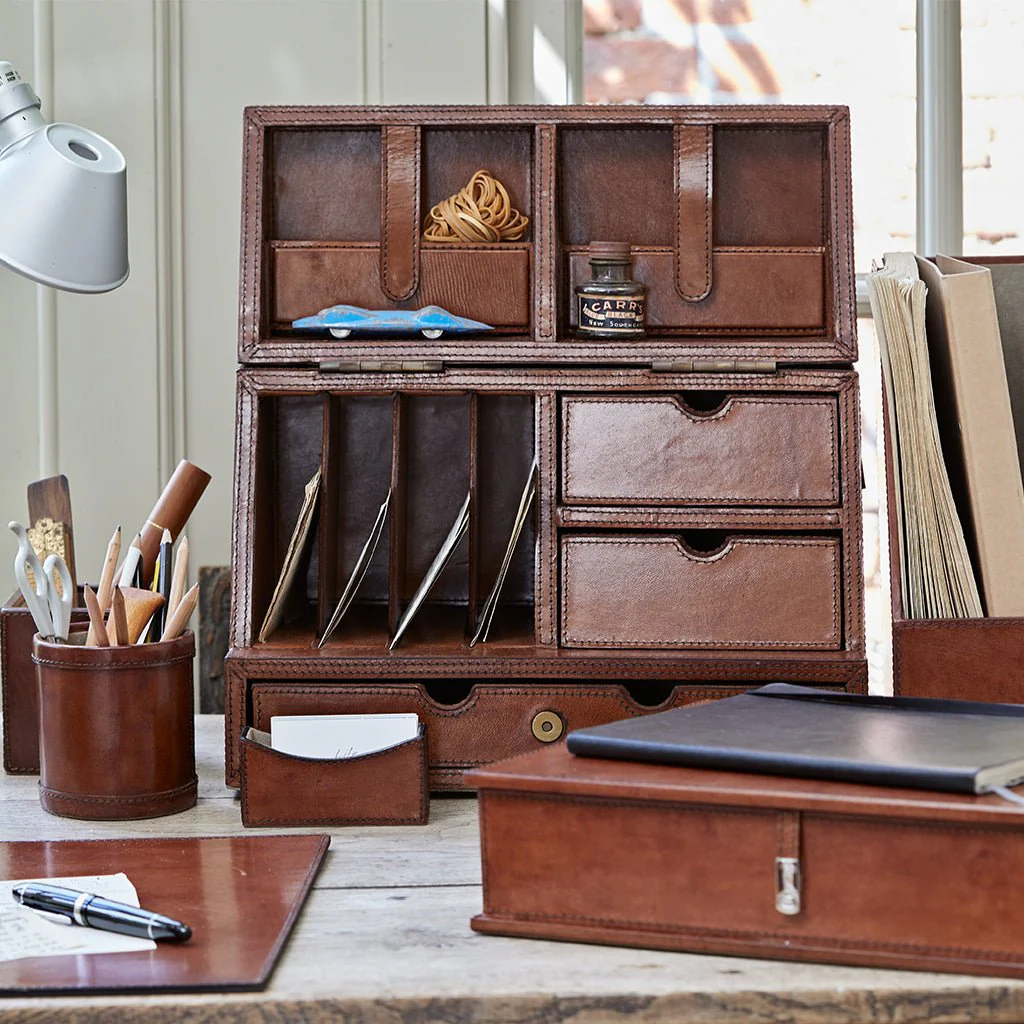 Leather Stationery Box - Store Open Or Closed - Image 3
