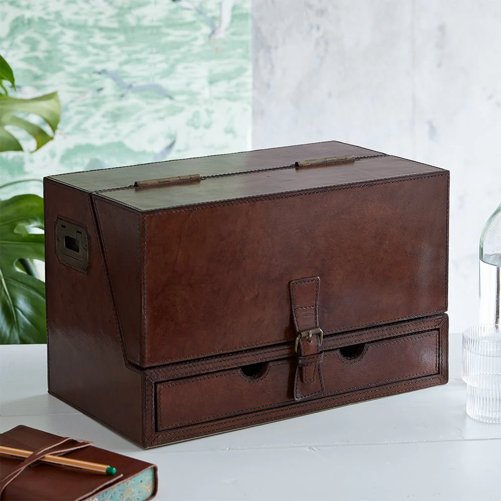 Leather Stationery Box - Store Open Or Closed - Image 4