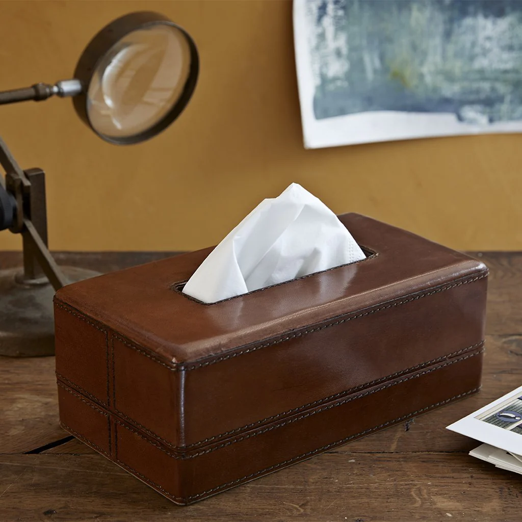 Leather Tissue Box