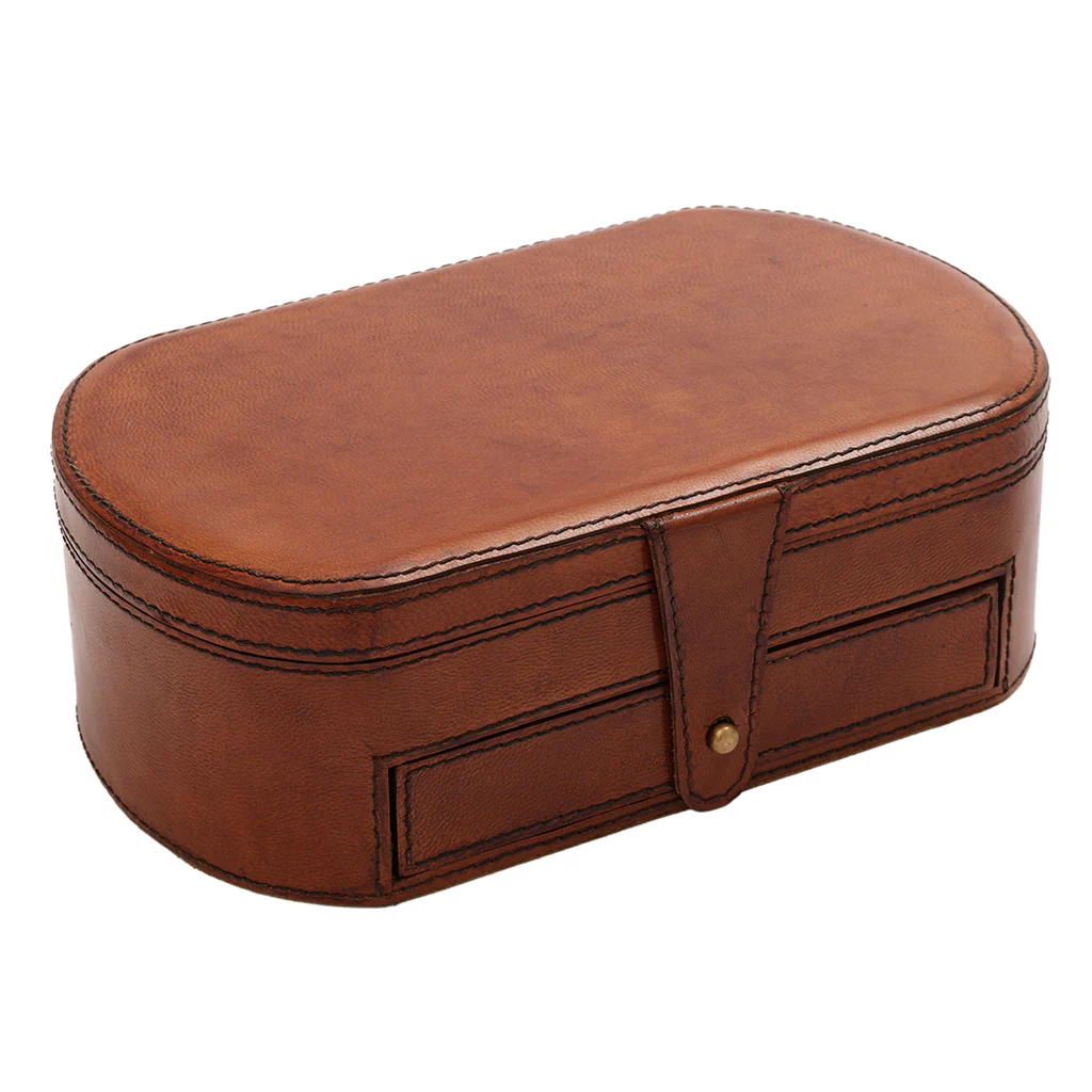 Leather Vintage Style Jewellery Box - Image 6