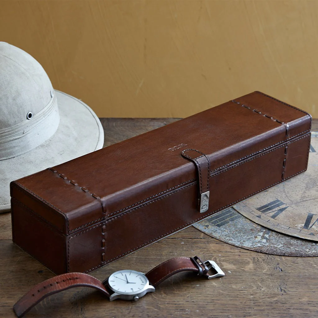 Leather Watch Box For Five - Image 4