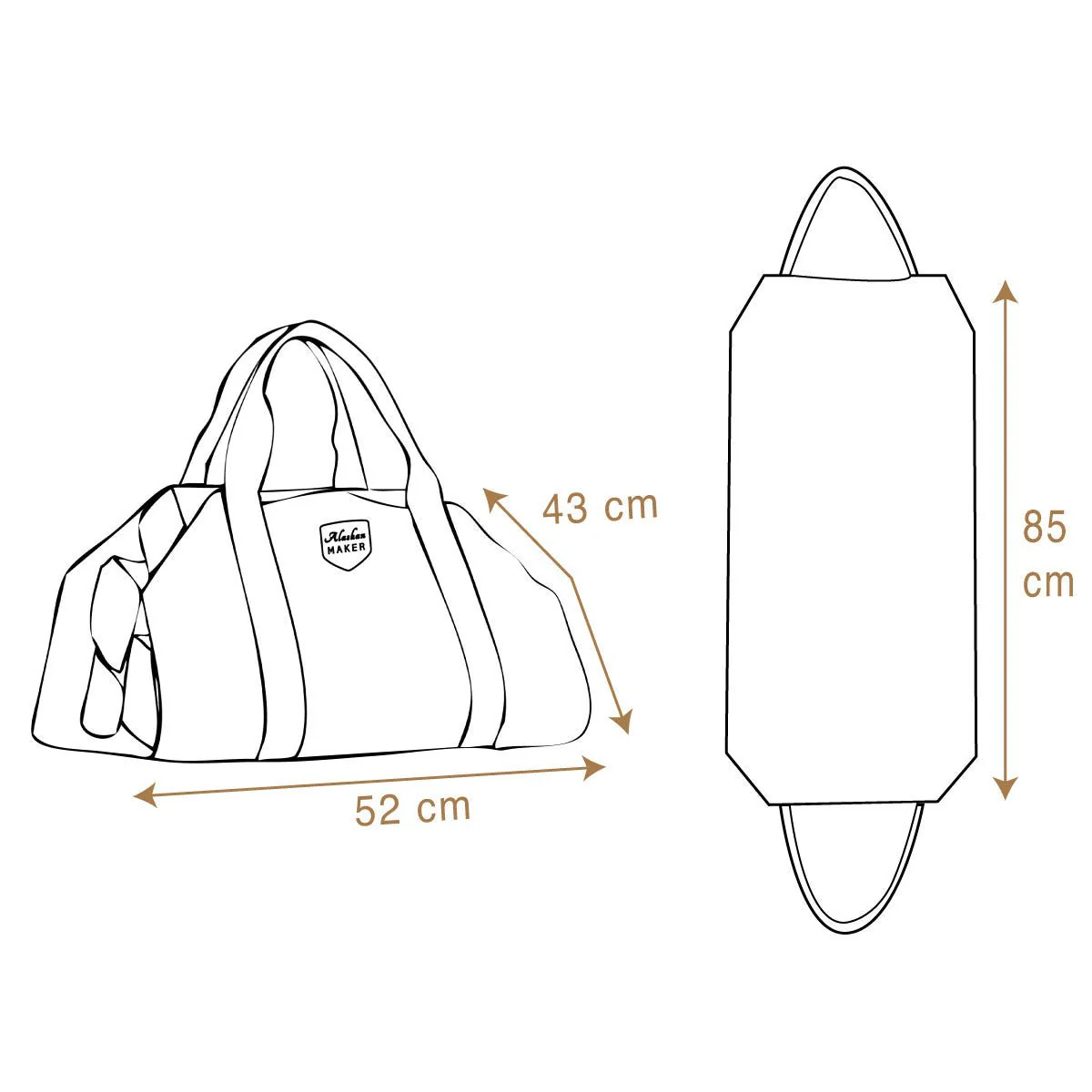 Waxed Canvas & Leather Strap Log Carrier - Image 18